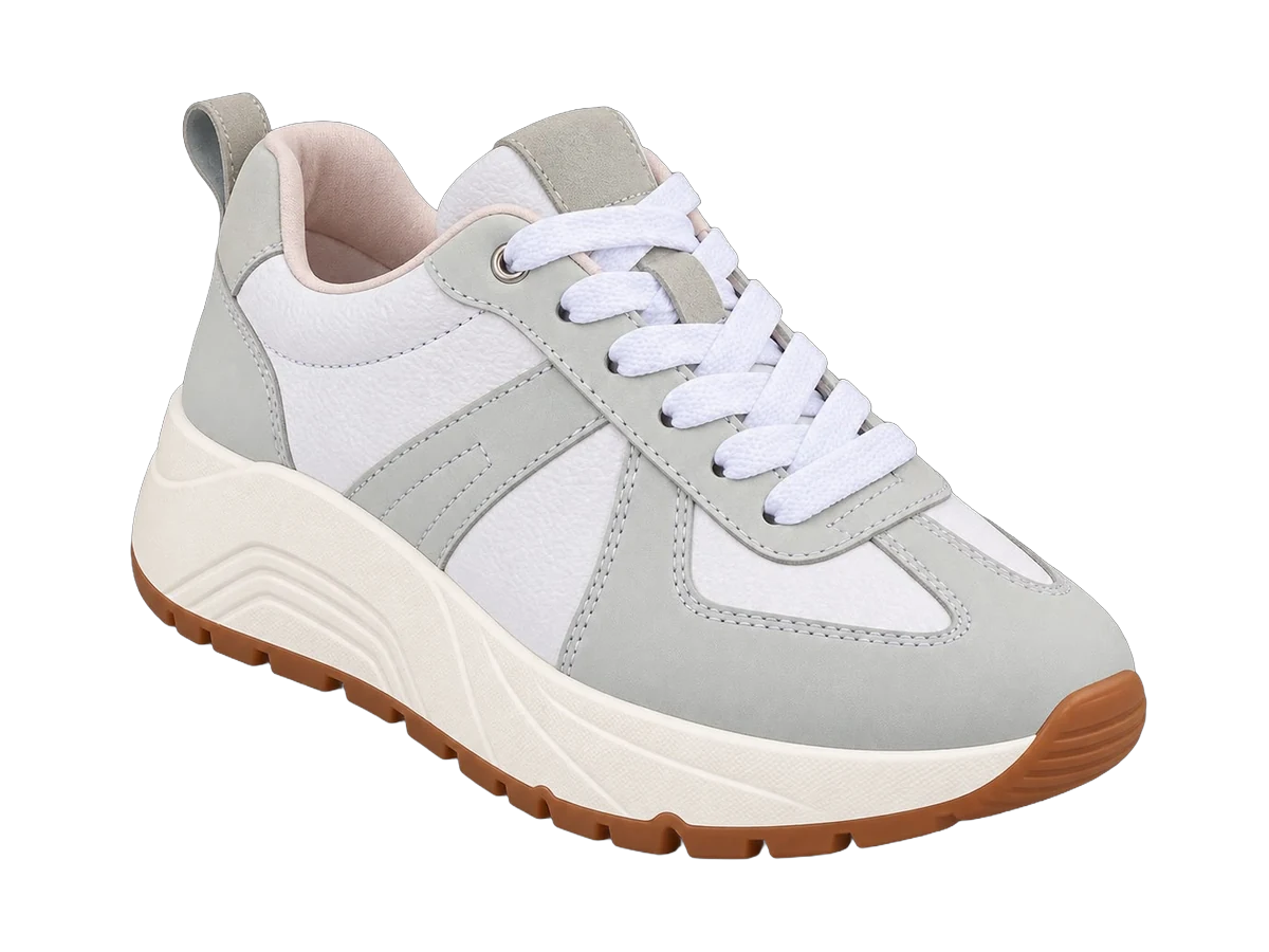 Tenis Carlo para mujer en blanco y gris