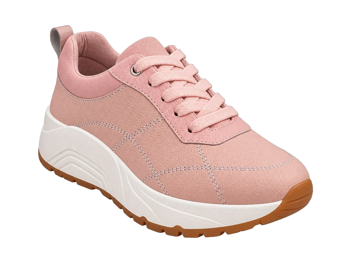 Tenis Carlo para mujer en tono rosa